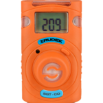 Rilevatore personale IRUDEK SGT CO, vista frontale con sensore CO e display LCD